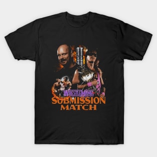 Bret Hart Vs. Stone Cold Steve Austin Submission Match T-Shirt